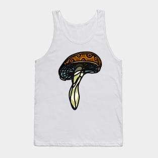 Mushroom Lineart Tank Top